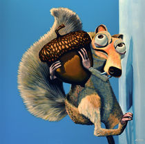 Scrat of Ice Age painting by Paul Meijering