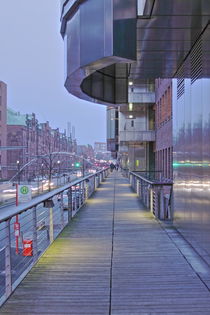 Steg, Abends im November- Boardwalk in the evening in november 2 by Marc Heiligenstein