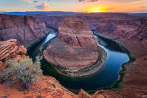 Sonnenuntergang am Horse-Shoe-Bend (I) von Martin Büchler