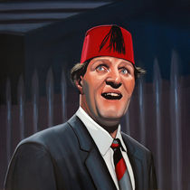 Tommy Cooper painting by Paul Meijering