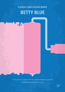 No359 My Betty Blue minimal movie poster by chungkong