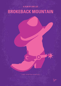 No369 My Brokeback Mountain minimal movie poster von chungkong