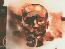 The head and the bicycle by Gabi Hampe