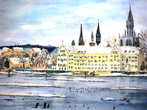 Konstanzer Inselhotel in Winterstimmung by Christine  Hamm