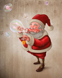 Santa Claus and the bubbles soap von Giordano Aita