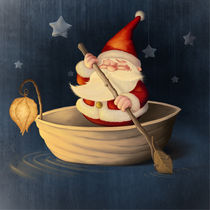 Santa Claus and walnut shell von Giordano Aita