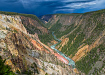 Storm Over The Yellowstone Canyon by John Bailey