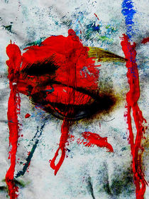 Red tears by Gabi Hampe