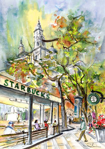 Starbucks Cafe In Budapest von Miki de Goodaboom