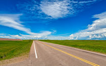 Road Through The Badlands von John Bailey