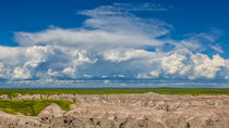 Clouds Over The Badlands von John Bailey