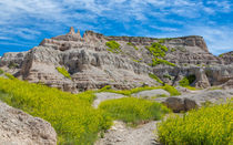 Hiking In The Badlands von John Bailey