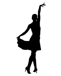 Latin dancer silhouette by Gema Ibarra