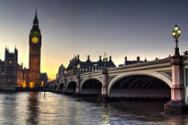 Westminster Bridge and Big Ben von David Pyatt