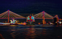 Container Ship Arriving At Savannah von John Bailey