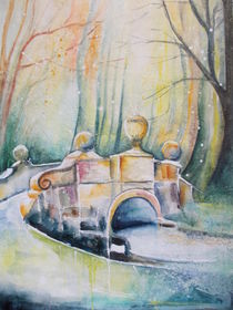 Brücke im Park by Dorothy Maurus