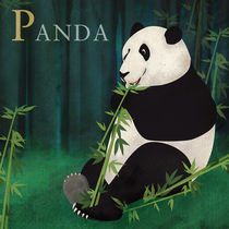 ABC Poster - P Panda Bear von Gaby Jungkeit