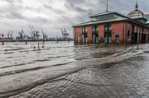Hochwasser am Fischmarkt XI von elbvue von elbvue