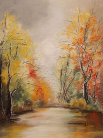 Herbst im Donauried von Dorothy Maurus
