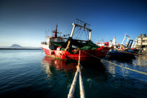Trawlers at Patras  by Rob Hawkins