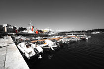 Boats at Brindisi by Rob Hawkins