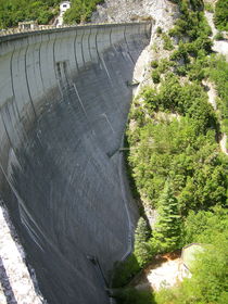 Trees beside the dam  von esperanto