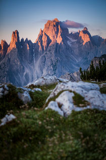 Sun kissed Mountain Range by Lukas Kirchgasser