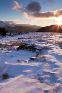 Sonnenaufgang Nockberge Kärnten von Lukas Kirchgasser