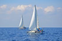 Sailboats In Company von Malcolm Snook