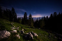 Nacht auf dem Dobratsch by Lukas Kirchgasser