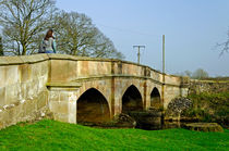 Road Bridge Across the River Maniflod, Ilam by Rod Johnson