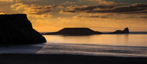 Sunset at Worm's head  von Leighton Collins