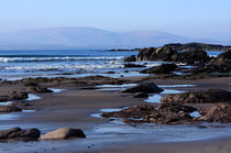 Rock Ponds On Sandy Beach by Aidan Moran