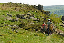 Climbers At Curbar Edge von Rod Johnson