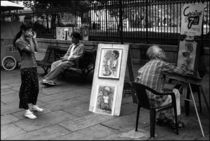 New Orleans Photo of a Street Artist von Michael Whitaker