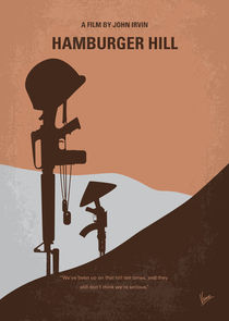 No428 My Hamburger Hill minimal movie poster von chungkong