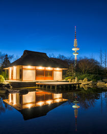 Hamburger Teehaus mit Fernsehturm by Steffen Klemz