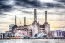 Battersea Power Station London Snow von David Pyatt