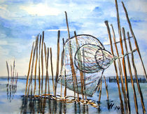Fischernetz am See von Christine  Hamm