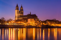 Magdeburg am Abend by Martin Wasilewski