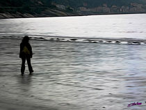 Walking along the Beach von Carlos Segui