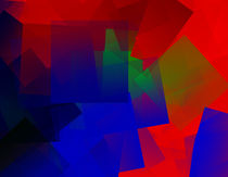 Red Blue Green Abstraction by badrig