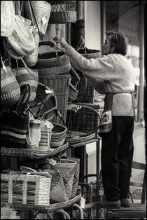 Purveyor of Baskets in Nice by Michael Whitaker