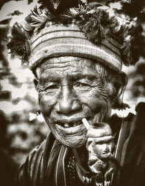 ifugao old smoker by JACINTO TEE
