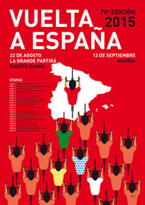 MY VUELTA A ESPANA MINIMAL POSTER ETAPAS 2015 by chungkong