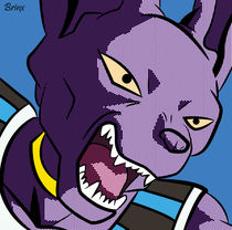 Beerus Pop Art by Jonny Gray