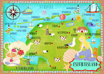 Ostfriesland Karte by Elisandra Sevenstar
