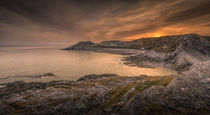 Bracelet Bay and coastguard station Gower von Leighton Collins