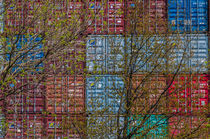 Hafencontainer I im Frühling von elbvue by elbvue