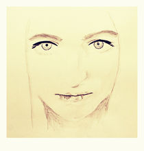 Portrait of a Lady - watercolor von chrisphoto